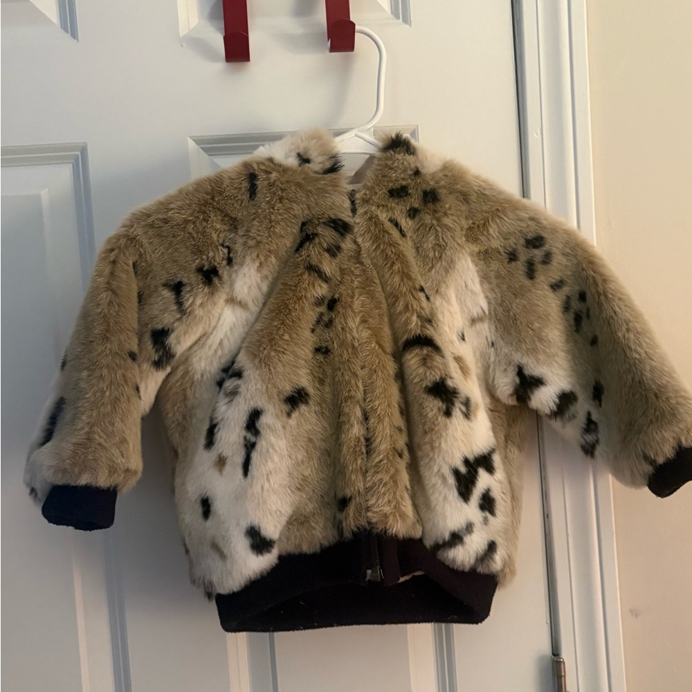 Ellie Kids Black and Brown Puffer Jacket